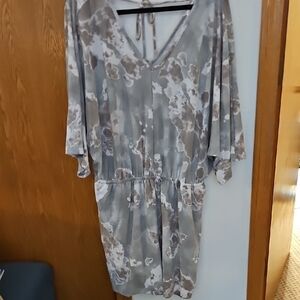 First Love Gray and Brown Jumpsuit
